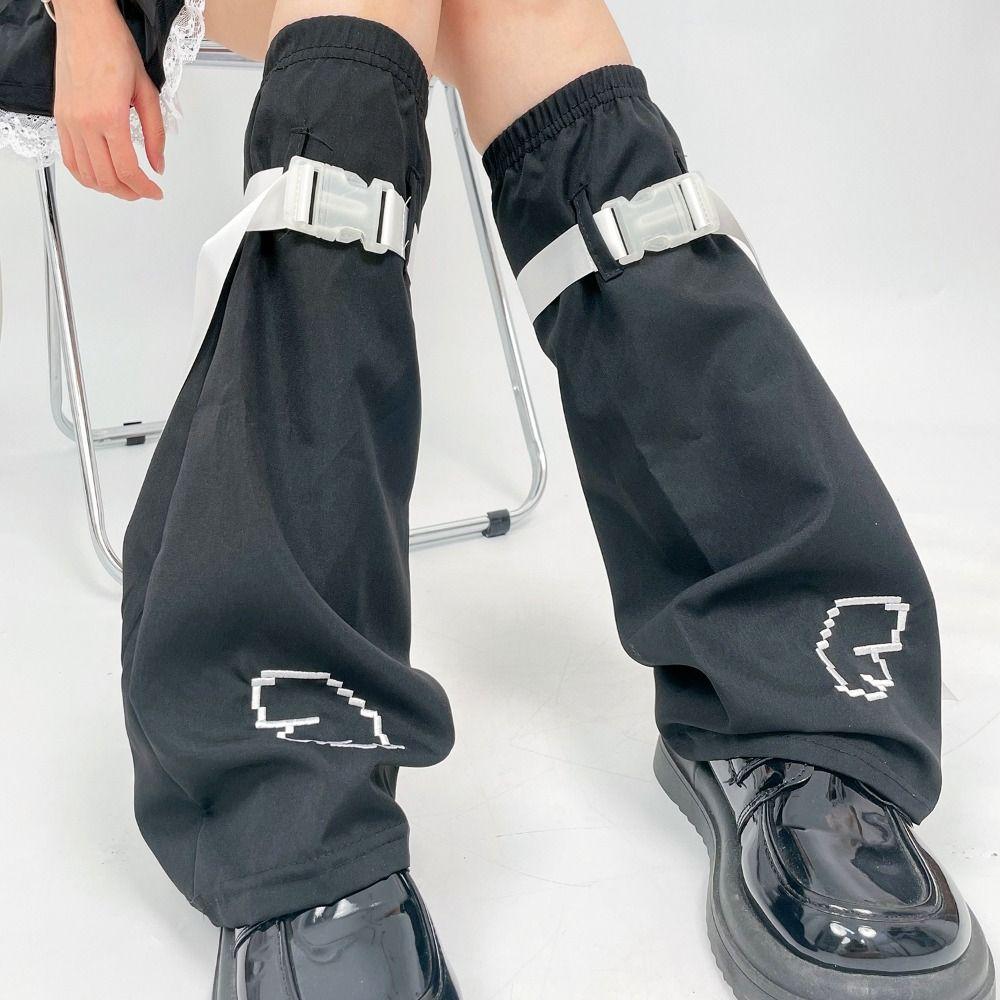 Носки Y2K с вышивкой, длинные чулки, винтажные зимние гетры, для пикантных девушек