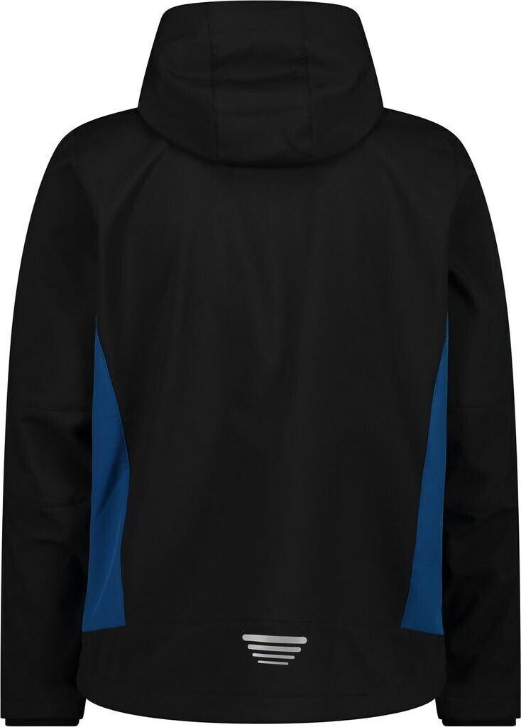 Куртка CMP мужская софтшелл с отстегивающимся капюшоном (3A01787N) nero/petrol