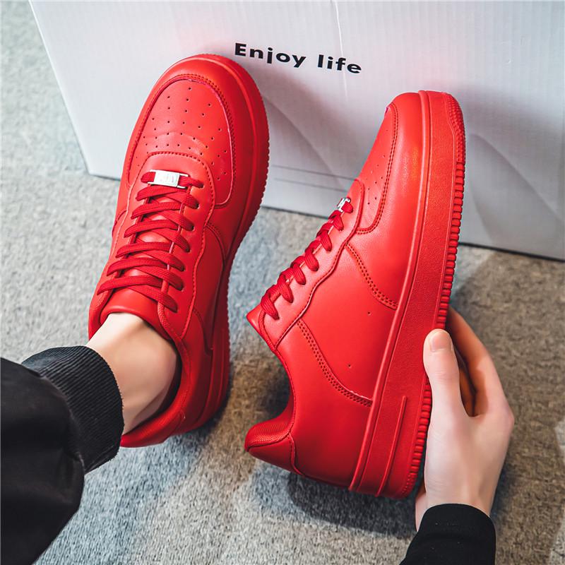 Men's Black Casual and Trendy Air Force Sports Shoes for Autumn and Winter