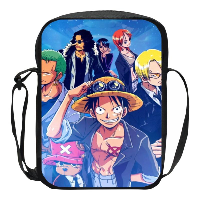 One Piece Обезьяна D. Сумка-мессенджер на плечо с принтом Луффи, Сумка, Школьные сумки для мальчиков и девочек, Сумка для телефона, Сумка для покупок, Лучший подарок
