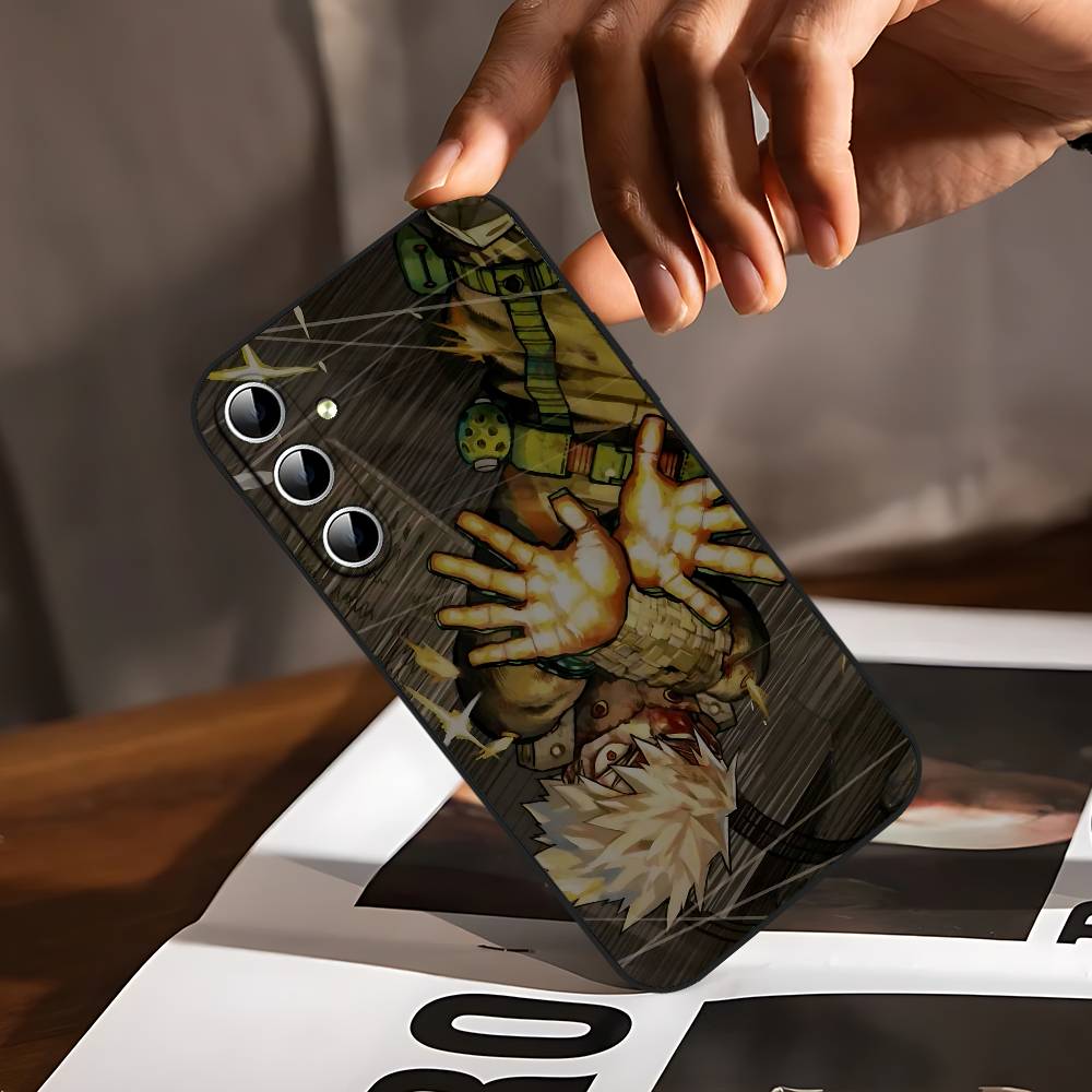 Чехол для телефона Bakugo My Hero Academia для Samsung Galaxy S24/S25/S22/S30/Note20/Lite/Ultra/5G/Plus/FE Мягкий черный