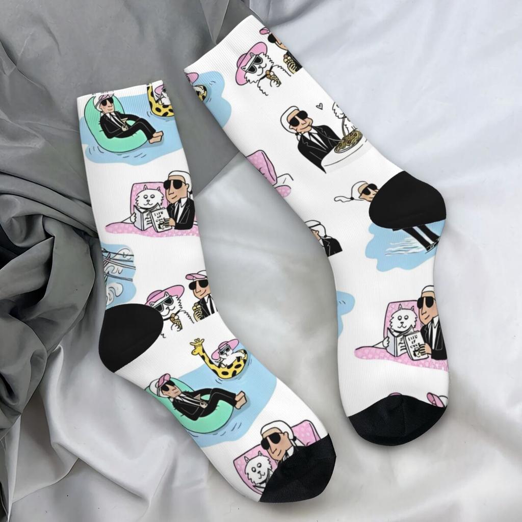 Karled Забавный дизайн чулок Ретро носки Осенние противоскользящие носки Мужские скейтбордические носки средней мягкости