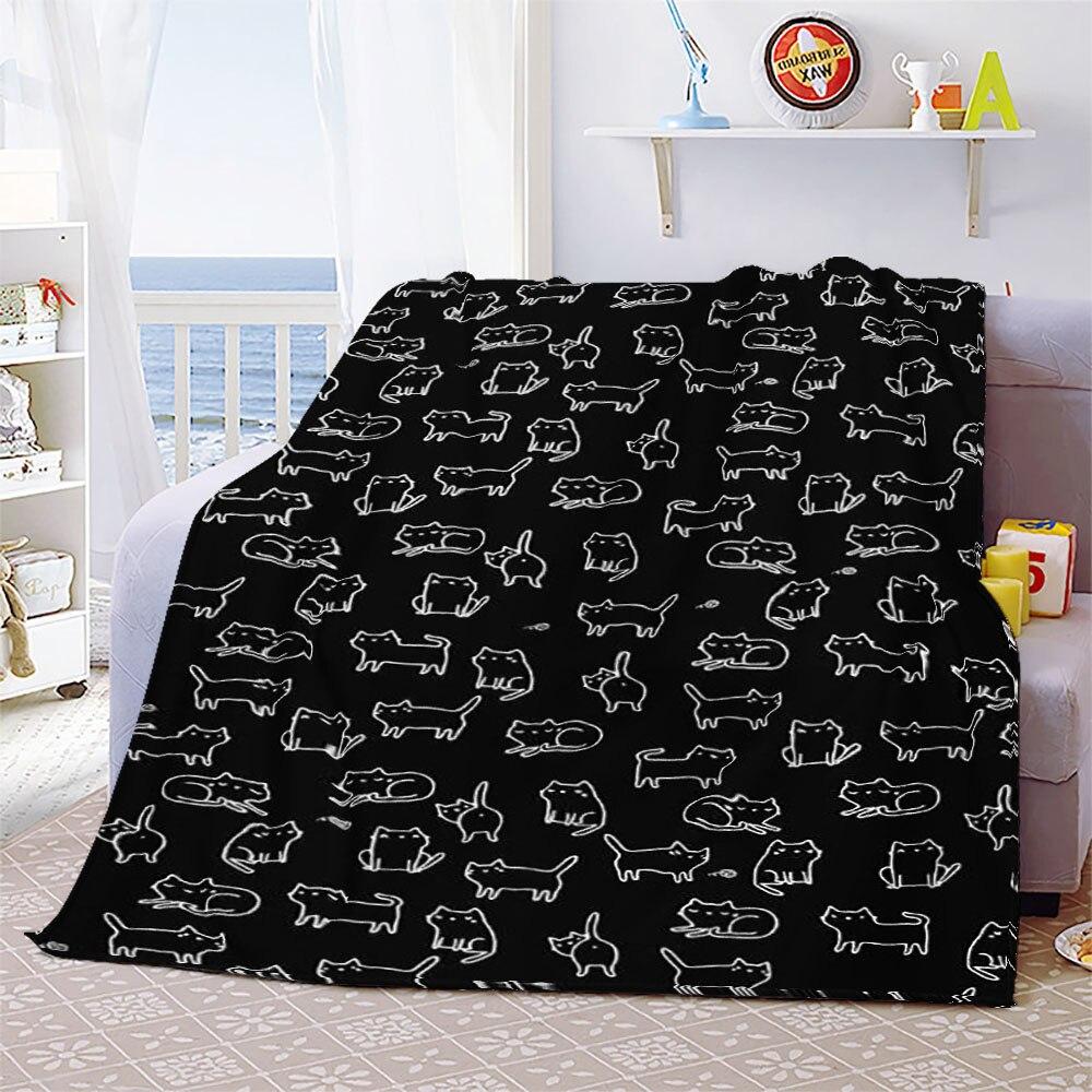 Одеяло для игры Omori, забавное фланелевое одеяло с котом Омори, мультяшными друзьями, для спальни, гостиной, покрывало для дивана, покрывало Omori