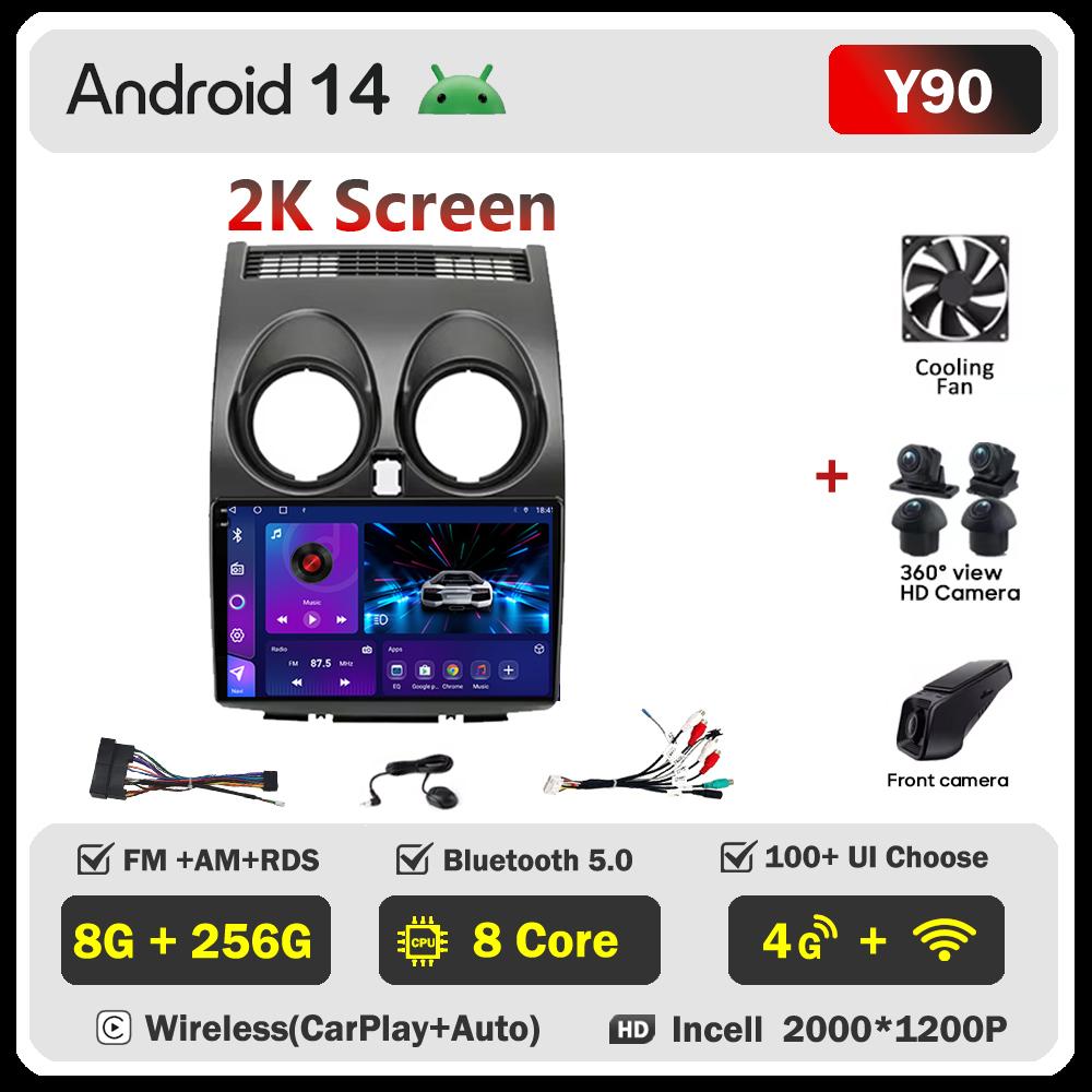 2din Android Автомагнитола Для Nissan Qashqai J10 2006-2013 Авторадио Мультимедийный Плеер Авторадио Carplay Навигация Стерео Wi-Fi