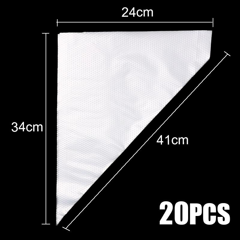 20pcs Disposable Pastry Bags S/M/L Baking Piping Bag for Cake Cream Dessert Design Decor Tip Nozzle Bag Tool Kitchen Accessories