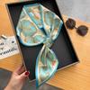 Silk Neckerchief Scarf for Women Luxury Ribbon Skinny Design Satin Hand Wrist Wrap Headband Foulard Shawl Hair Bands Accessories