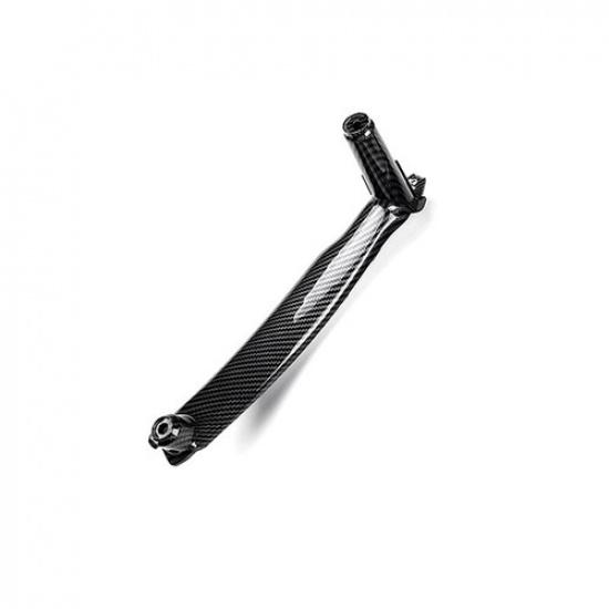 Carbon Texture Left Inner Door Handle Pull Trim Cover For BMW X5 X6 E70 E71 E72