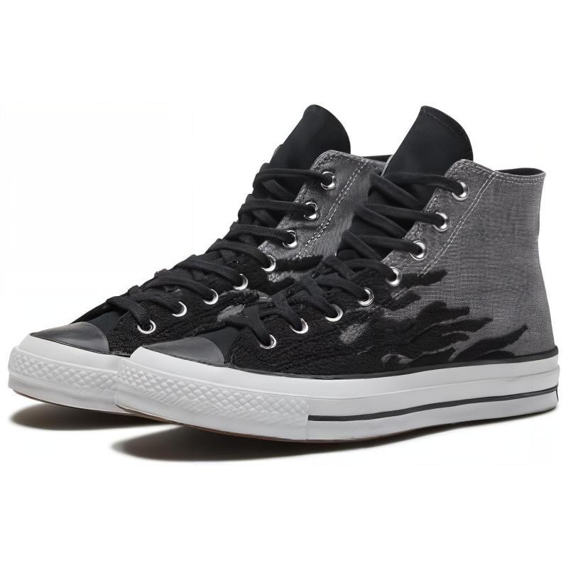 Converse 1970-е Удобные Повседневные Высокие Кеды Унисекс Черные Серые