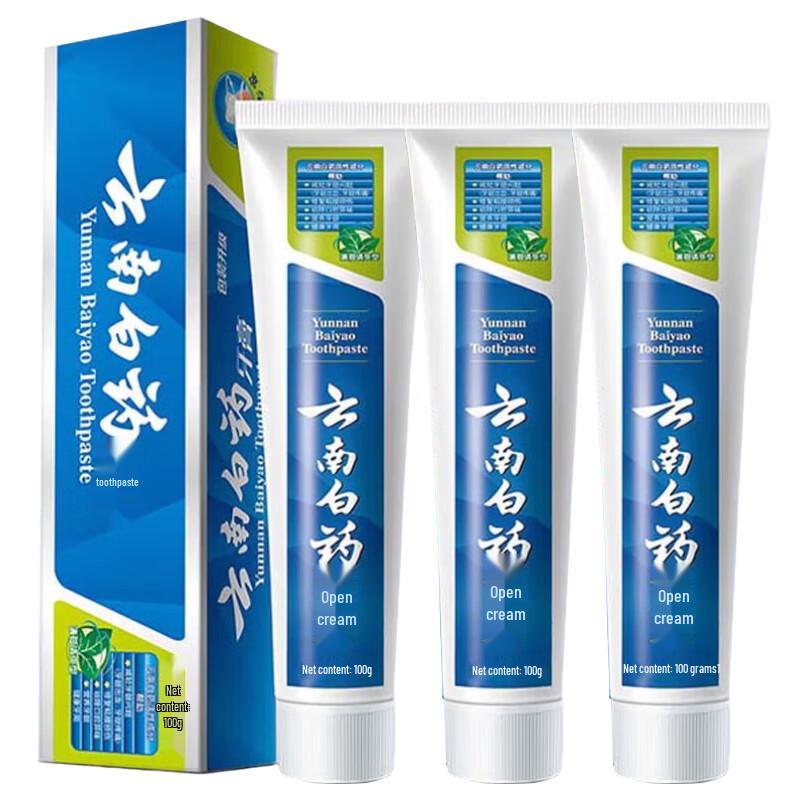 Yunnan Baiyao Мятная свежесть Зубная паста (Семейная упаковка 3x100 г)