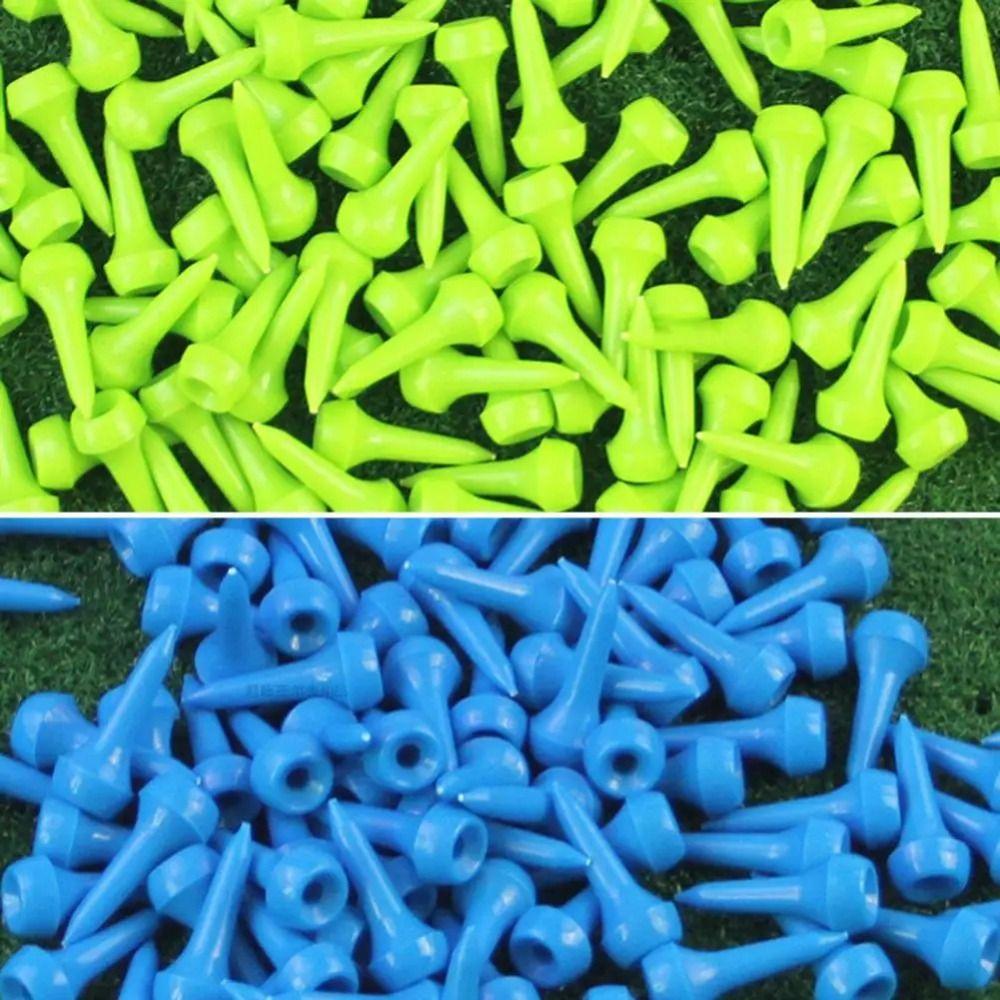 50pcs Multi-Color Golf Ball Pegs Precise Swing Golf Tee Designed Mushroom Ball Nail Training Aid