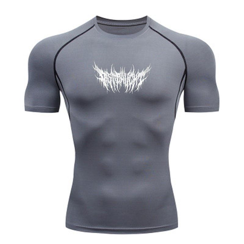 Men's Compression Workout T-shirt, Quick Dry Breathable Spor