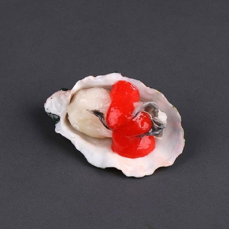 Искусственные жареные устрицы Модель Реалистичная модель морепродуктов-заменителей Модель жареных гребешков для кухонной витрины, Декорации