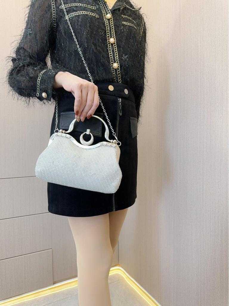 Вечерняя сумочка со стразами для свадеб, дней рождений и вечеринок