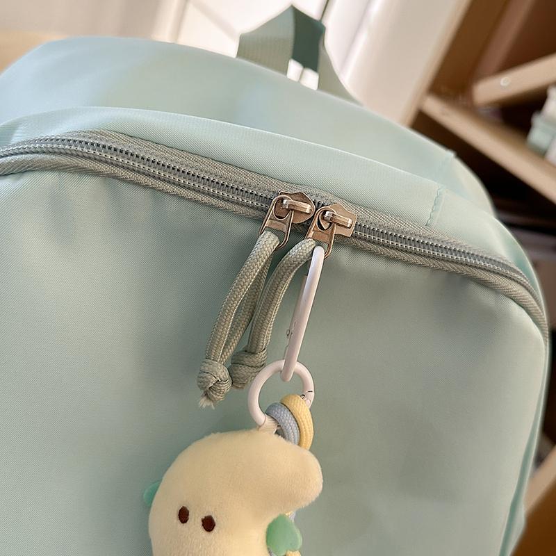 Рюкзак однотонный для девочек, легкий школьный рюкзак большой вместимости для учениц средней школы