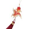 Exquisite Embroidered Fish Hanging Ornament Vintage Style Tassels Pendant Car Decoration Gifts For Family Friend