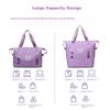 Travel Bag, Large Luggage Bag, Expandable Handbag, Foldable Storage Bag, Purple