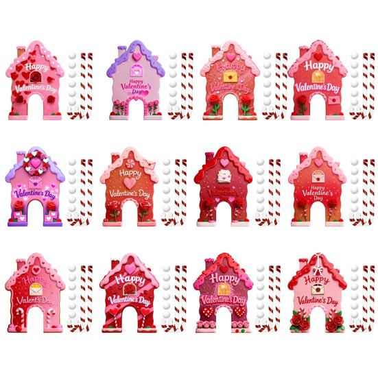 Набор для игры в гольф «Пряничный леденец» на День святого Валентина, поле для мини-гольфа с клюшкой и 6 мячами для веселья на семейной вечеринке в помещении, дома, в офисе