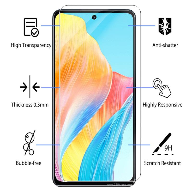 4 шт. Full HD прозрачная защитная пленка для экрана из закаленного стекла для Oppo A98 5G/A78/A78 5G