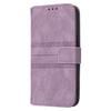 For iPhone 17 Air Case Wallet Skin-Touch Leather Imprinted Phone Cover with Wrist Strap