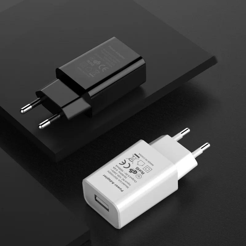 5 В 1 А мини USB настенное зарядное устройство для мобильного телефона зарядное устройство с европейской вилкой дорожное зарядное устройство адаптер для iPhone13 Android xiaomi mi11 mate30