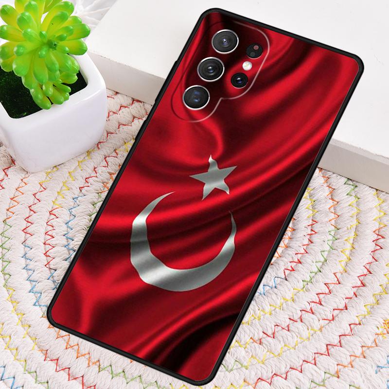 Чехол для телефона TPU с флагом Турции Ататюрка для Samsung Galaxy note 10 pro S26 S25 S24 S23 S22 Ultra Plus S21 FE S20