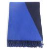 Great Scarf Blue X Navy Cashmere Women Used