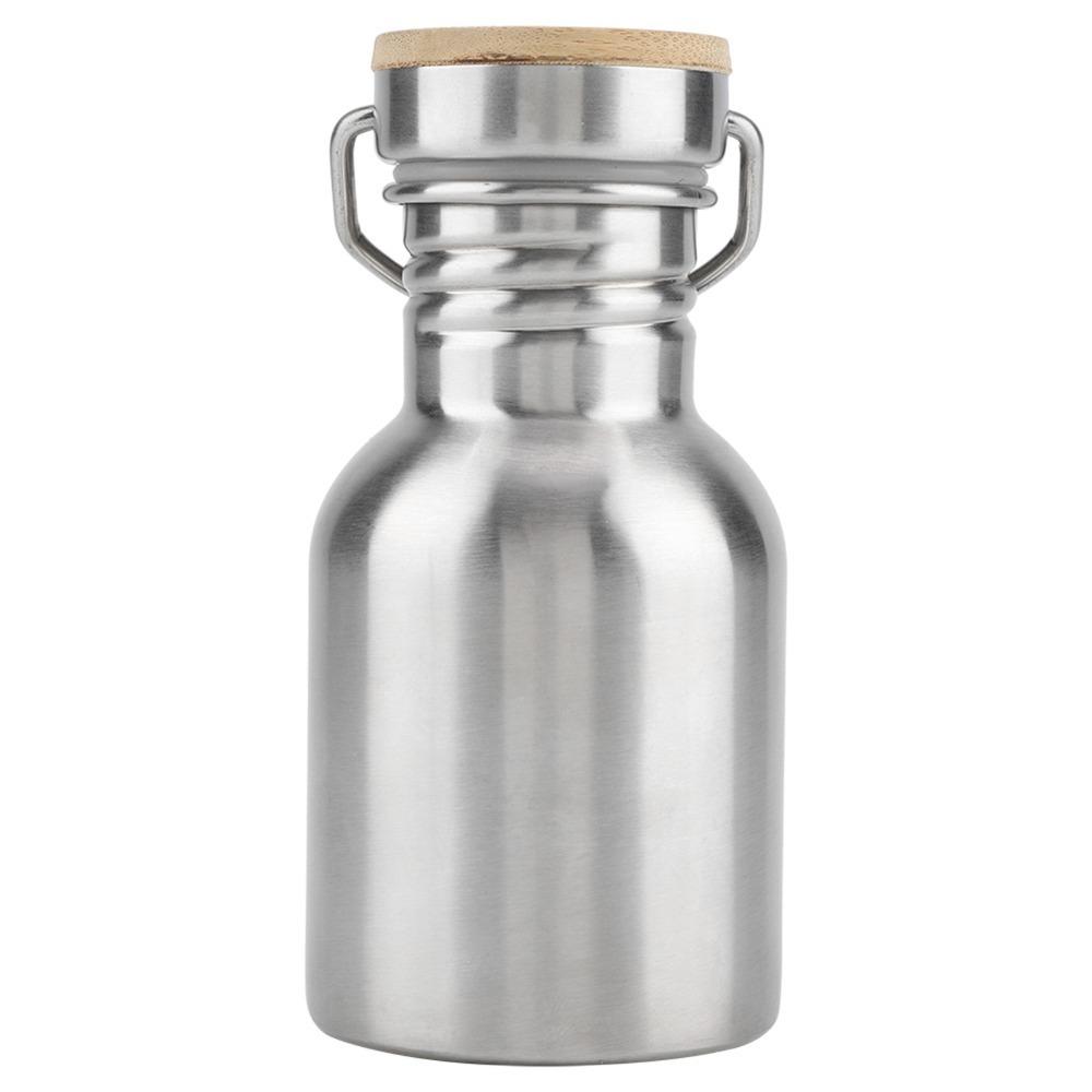 Rustless Steel Water Bottle Wide Mouth Design Water Jug Travel Water Container Outdoor Enthusiasts