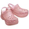 Crocs Women's Bae Glitter Clog Pink Milk Platform Comfort Slip On 207261-6ZW