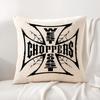 W-West Coast C-Choppers Наволочка Летняя Прохлада Льняная Ткань Двусторонняя Печать Чехол для Подушки Диван Домашний Декор Подарок