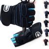 Unisex Half-Finger Fitness Gloves with Wrist Support, Breathable & Non-Slip for Weightlifting and Outdoor Sports