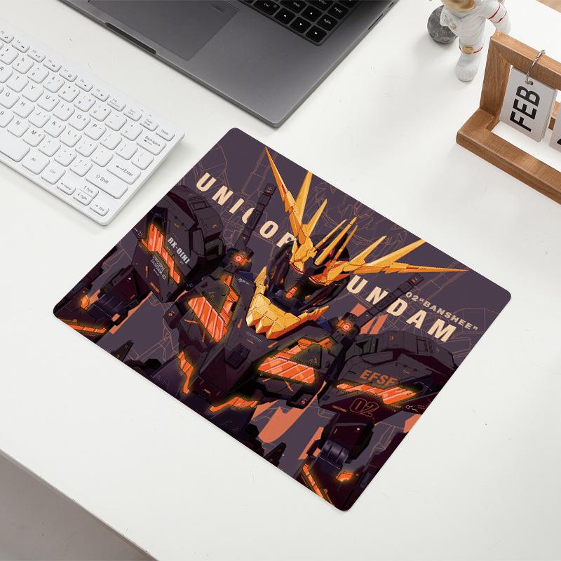 Gundam Anime Mouse Pad: Small Desk Mat with Precision-Locked Edges