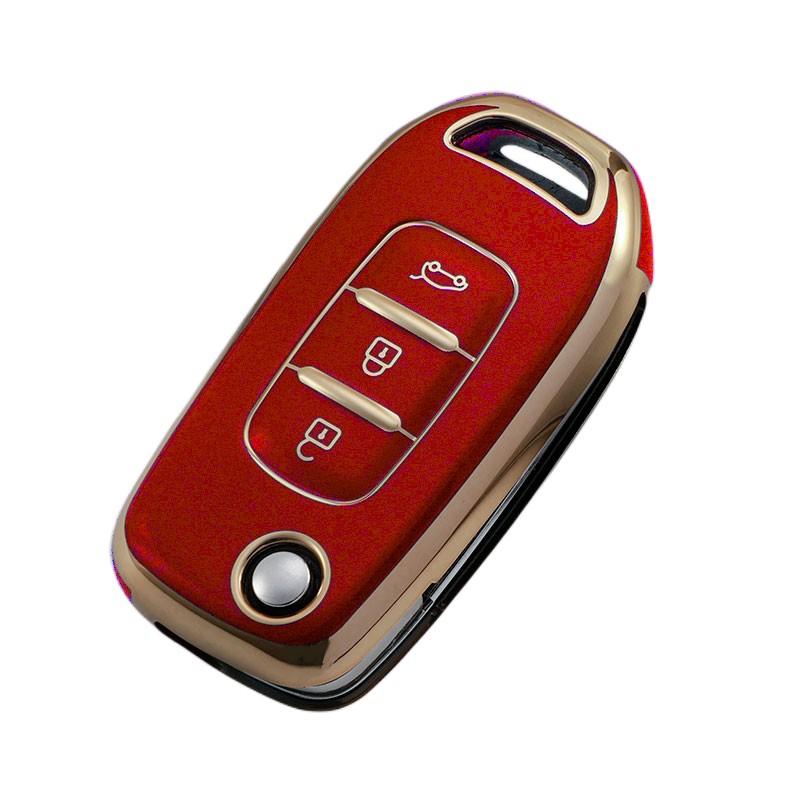 Чехол для ключей из ТПУ, брелок для Renault Kadjar Captur Megane 3, символ Logan 2 Sandero 2, Dacia Duster, аксессуары для ключей