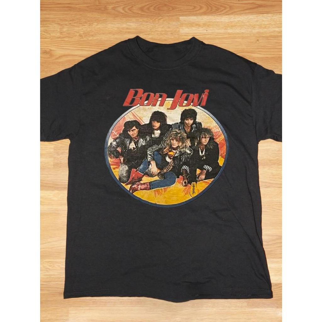 Bon Jovi Band World Tour Concert Short Sleeve Cotton Unisex Tee Shirt MK059 Unisex T-Shirt