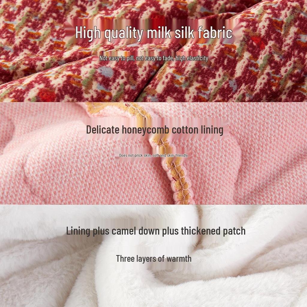 Легкая зимняя хлопковая куртка для бабушки - Теплое, короткое, стеганое пальто для мамы