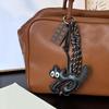 Yogodlns PU Leather Dachshund Bag Pendant Creative Hangbag Bag Accessory Cute Backpack Hanging Charm Gift