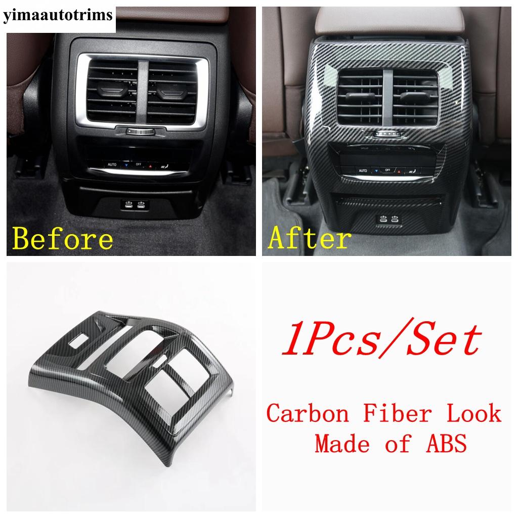 Gear Panel / Dashboard Frame / Window Lift /Navigation Strip Cover Trim For BMW X3 iX3 X4 G01   Carbon Fiber Accessories
