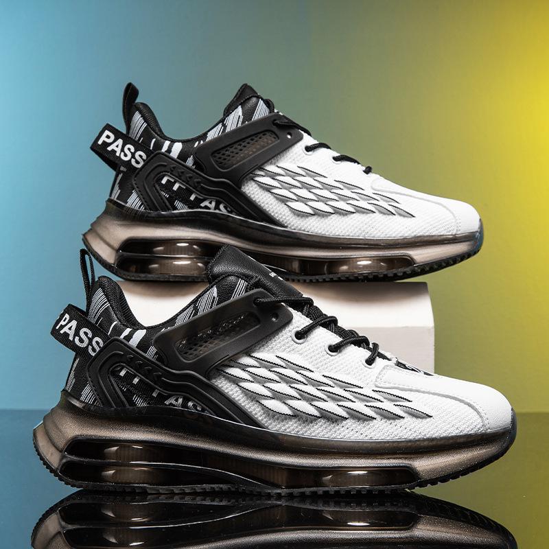 Мужская обувь осень новая повседневная спортивная обувь мужские кроссовки для папы мужская платформа тренд летящее плетение рыбья чешуя спортивная повседневная обувь