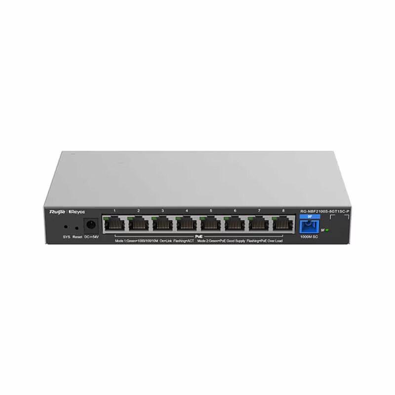Ruijie RG-NBF2100S-8GT1SC-P 8-Port Gigabit Layer 2 Managed POE Switch