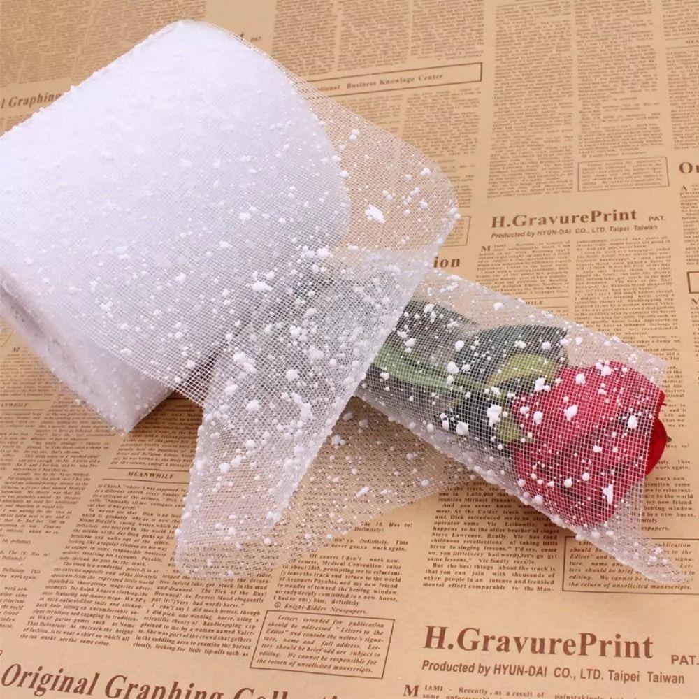 Бумага для упаковки пряжи ручной работы, марля, сетка из пряжи Snow Point, новая упаковочная бумага со снежинками