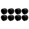 8Pcs Truck Tow Ball Cover 50mm Strong Protection Soft Rugged Trailer Hitch Ball Cover for RV Caravan Black