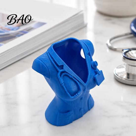 Medical Staff Gift Nurse Uniform Pen Holder, 3D Printed Theme Desk Organizer for Healthcare Professional Pens Makeup Brushes Small Stationery,