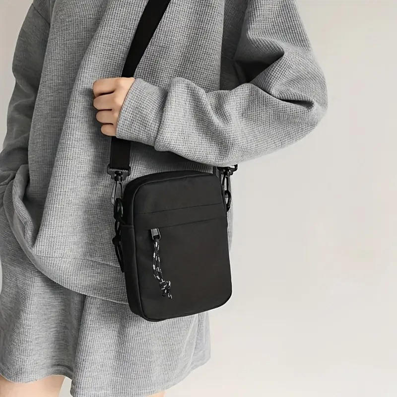 1 шт. Легкая регулируемая нейлоновая сумка-слинг через плечо для мужчин, отделение с застежкой-пряжкой, сумка через плечо для выхода в свет