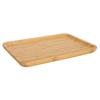 Rectangular Bamboo Serving Tray Food Fruit Cake Storage Plate for Household Kitchen Use