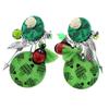 [R6192] - Green 'Lilipoupettes' Designer Clips - 60x30 Mm