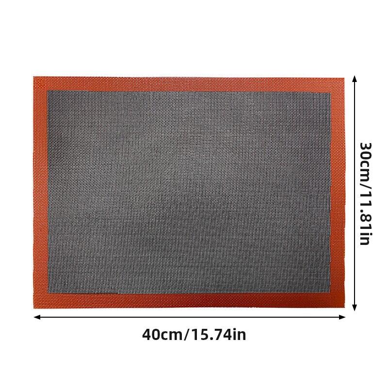 30X40cm Silicone Grill Mat Baking Tray Breathable Cookie Bread Mat Oven Microwave High Temperature Baking Kitchen Tools