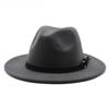 Men'S And Women'S Top Hats British Classic Jazz Hats Woolen Hats Big Eaves Hat Fashion Flat Hat Jz-012