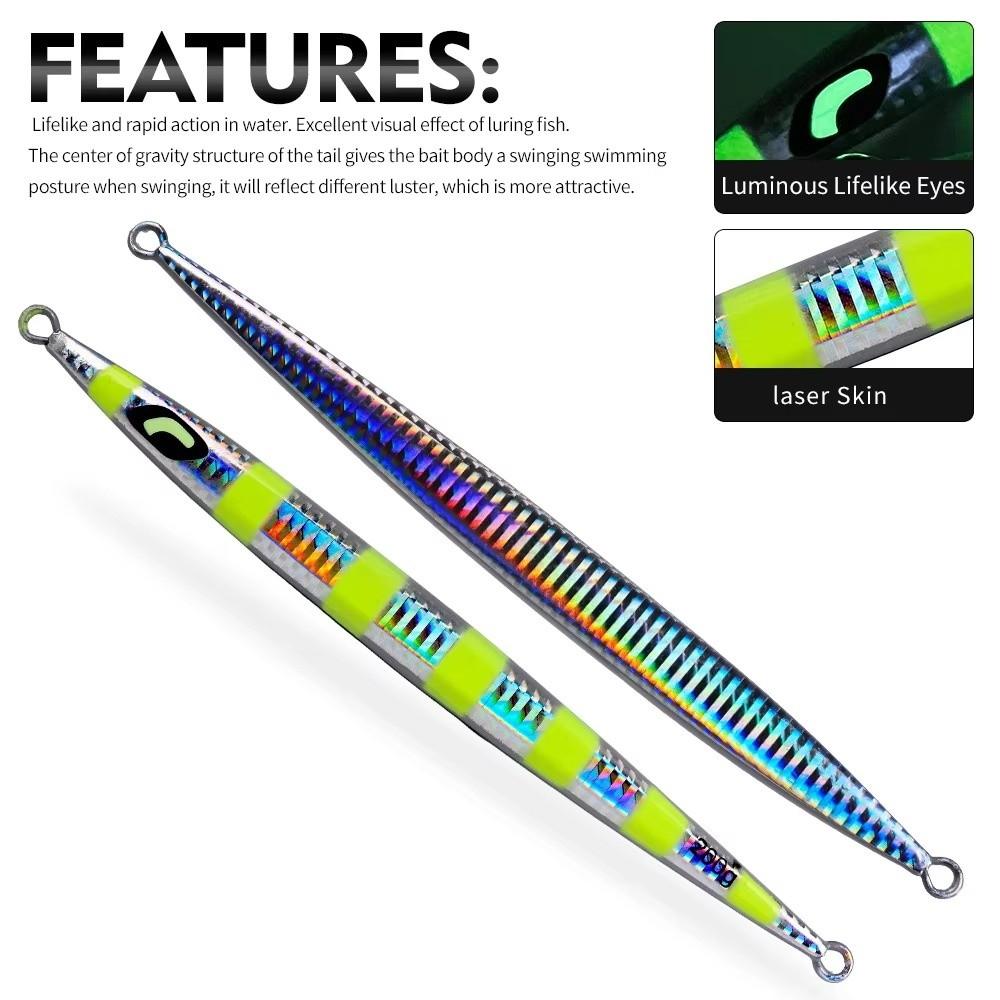 80g Fast Sinking Hard Bait 120g Jigging Fishing Lures Metal Jigging Lures Seawater Fishing