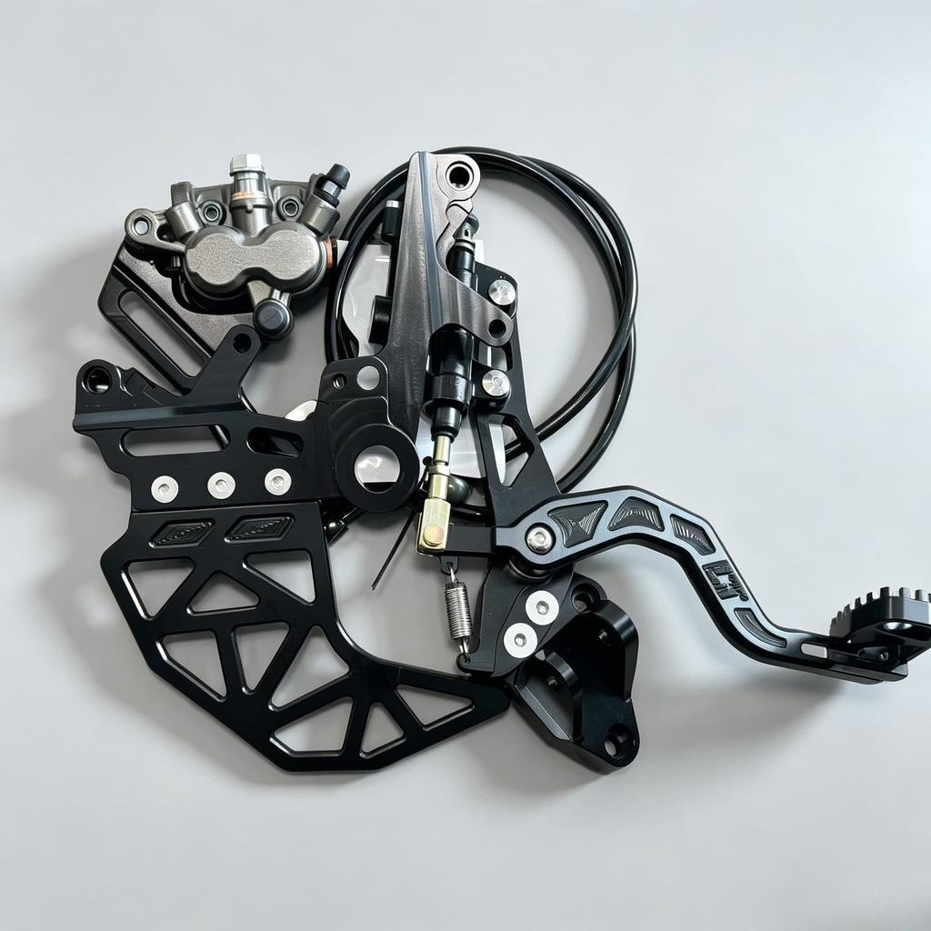 CNC Machined Rear Brake Caliper Bracket Kit Fit for SurRon Ultra Bee Light Bee X Talaria X3 MX3 MX4 Upgrade Parts
