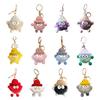 Keychain Imitation Mink Hair Cartoon Doll Charm Key Ring Fade-Resistant Compact Lightweight Backpacks Car Key Holder