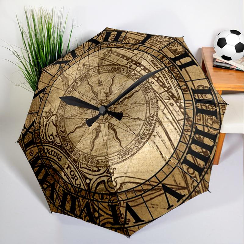 Ретро Цветной Зонт Автоматический Открывающийся/Закрывающийся, Прочный Железный Каркас и 8-Реберная Конструкция, Зонт для Женщин и Мужчин, Рождественские Подарки
